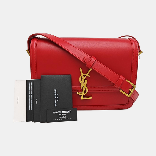 SOLFERINO Medium Calfskin Red