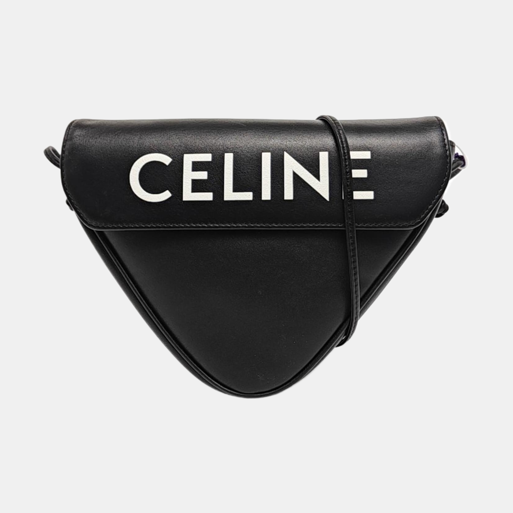 TRIANGLE Calfskin Black
