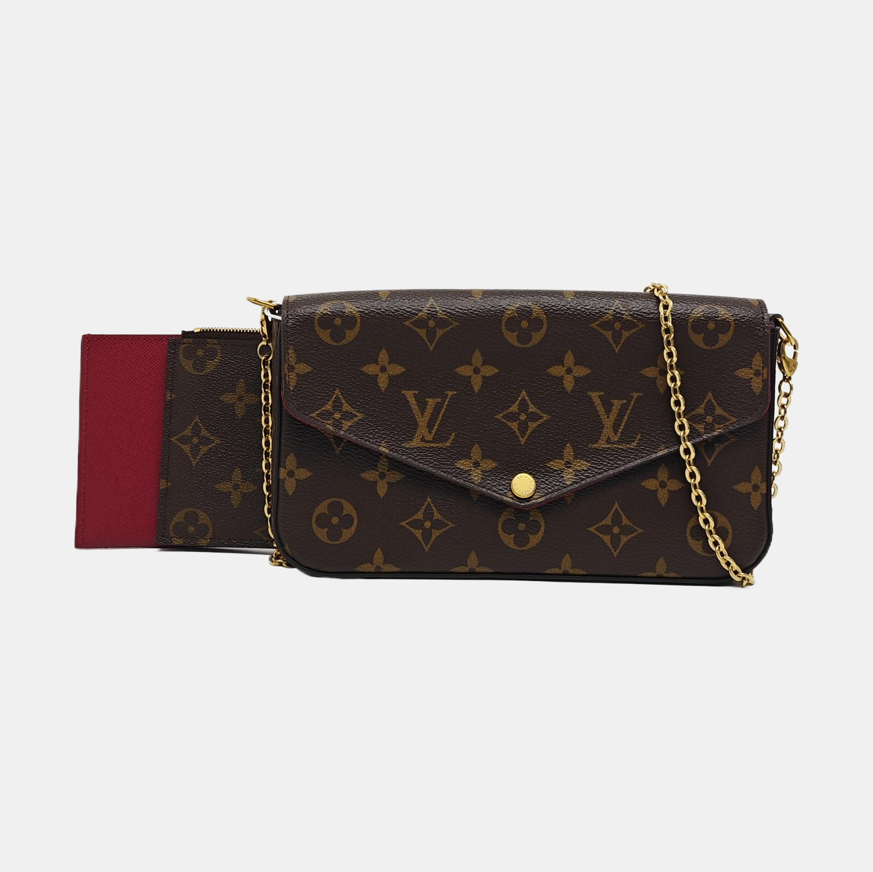 FÉLICIE Monogram Coated Canvas Brown