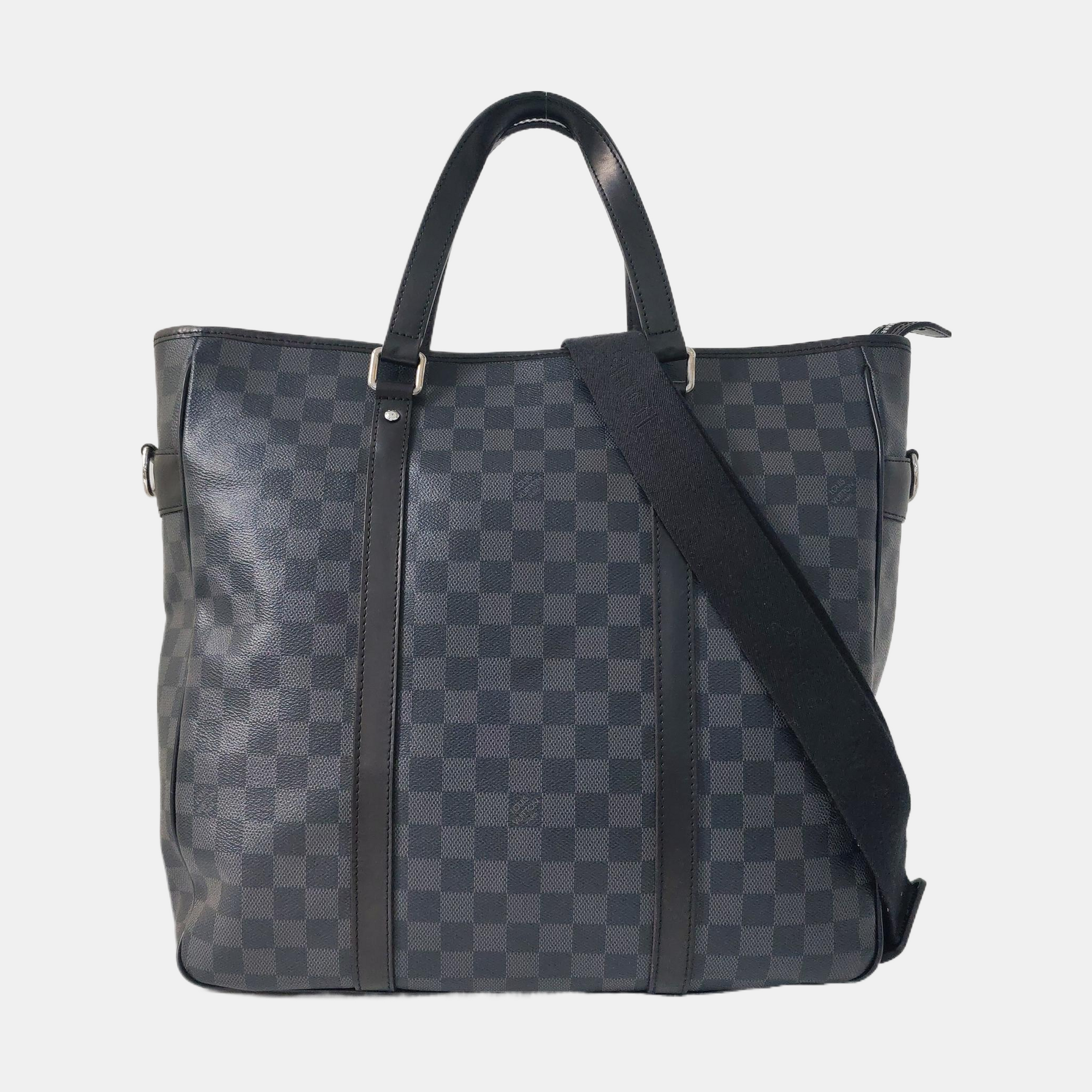 TADAO MM Damier Graphite Coated Canvas Gray