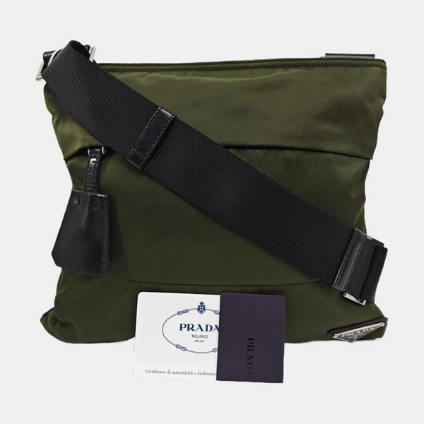 Nylon Crossbody Bag Nylon Green