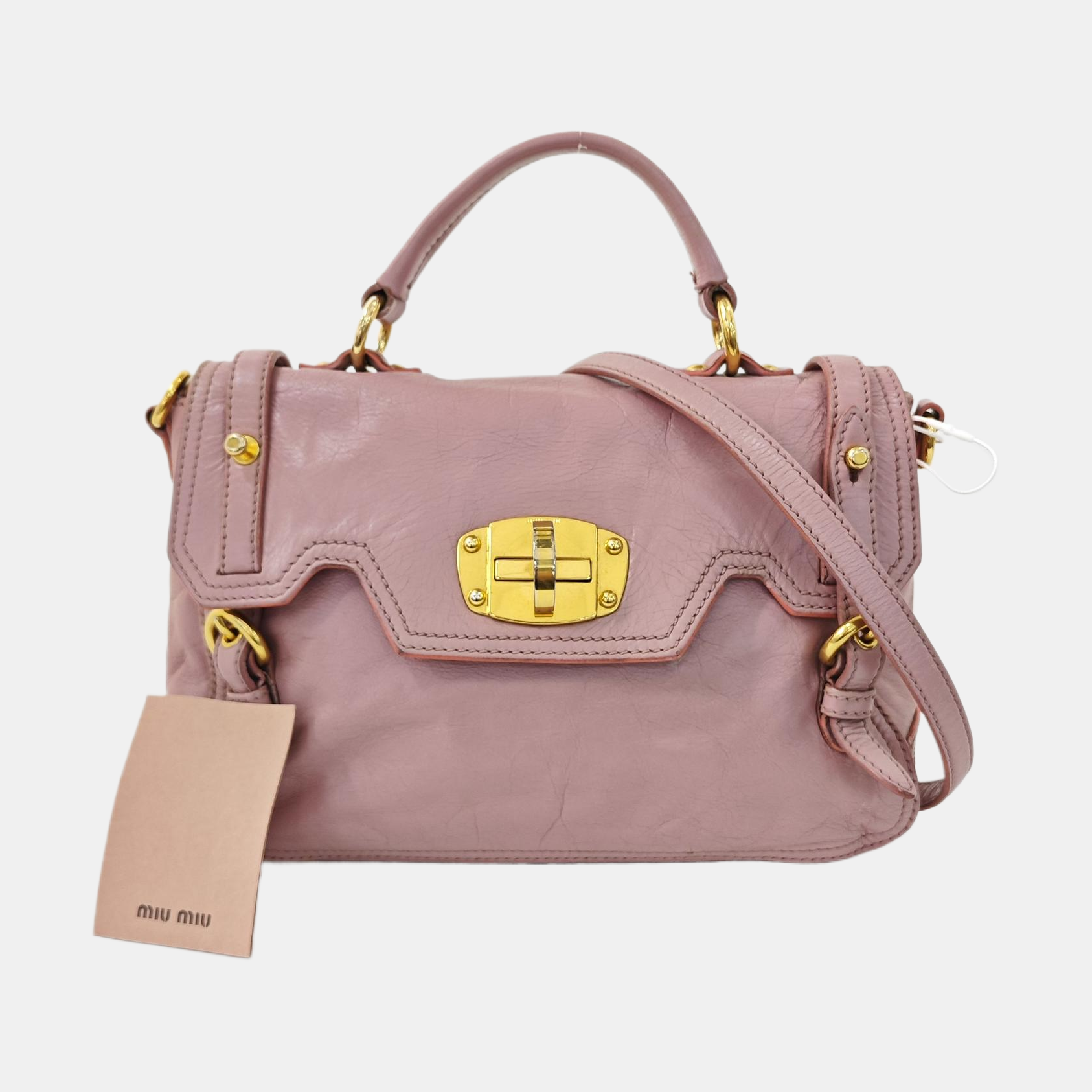 Bow Calfskin Pink