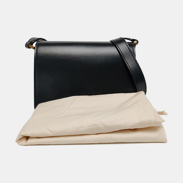 Calfskin Shoulder Bag Black