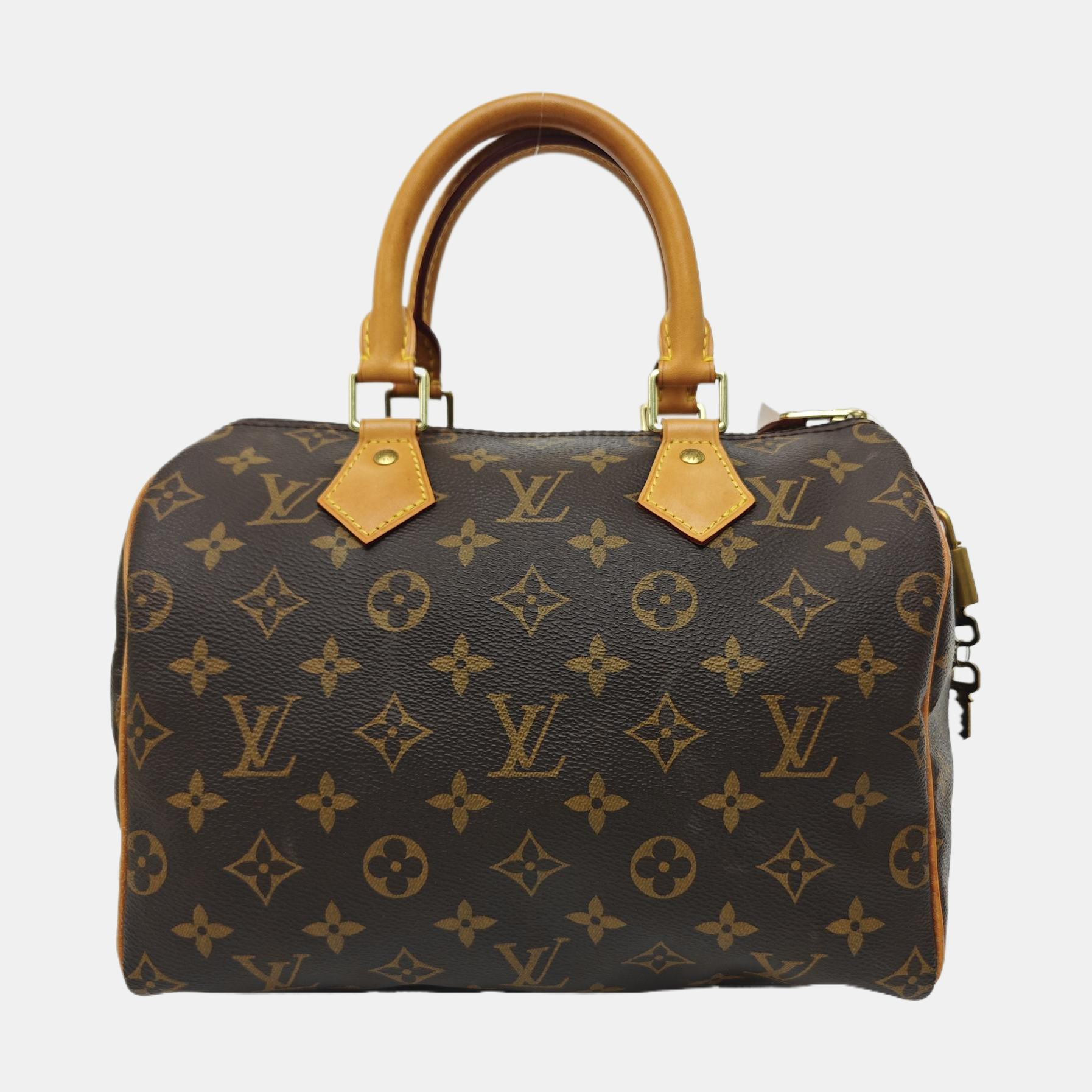 SPEEDY 25 Monogram Coated Canvas Brown