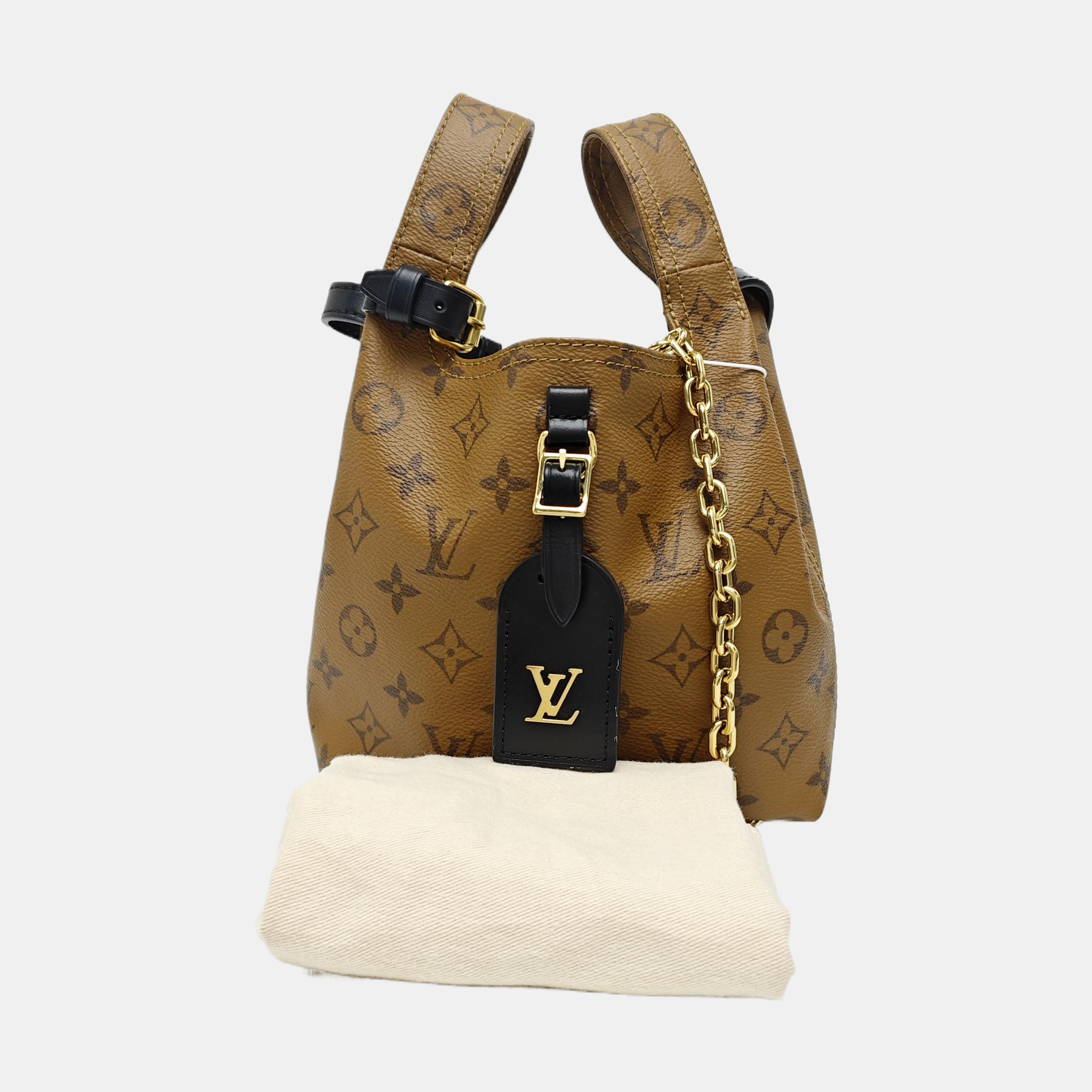 ATLANTIS PM Monogram Coated Canvas Brown
