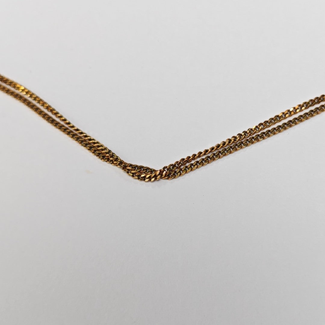 ALPHABET Brass Gold Necklace