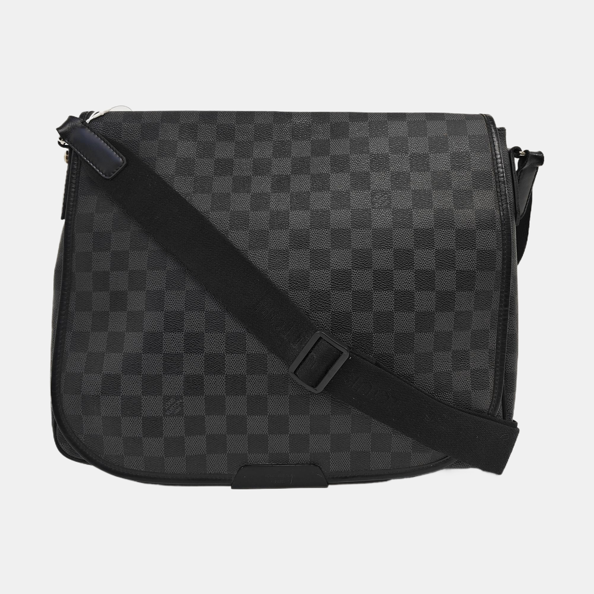 DANIEL Damier Graphite Coated Canvas Gray