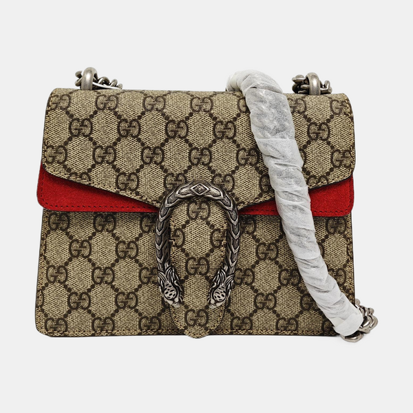 Dionysus Mini Monogram Coated Canvas Beige