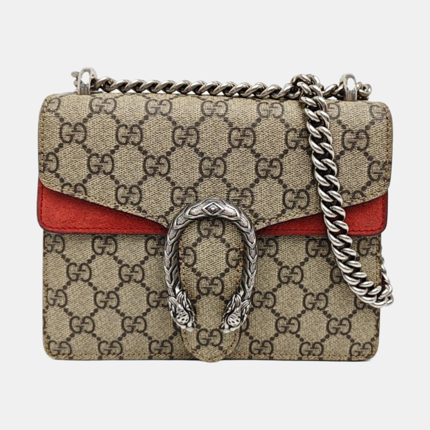 Dionysus Mini Monogram Coated Canvas Beige