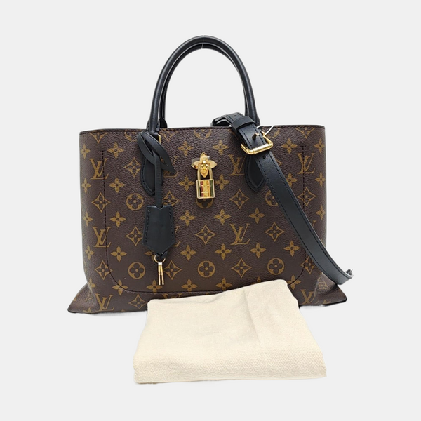 FLOWER Monogram Coated Canvas Brown