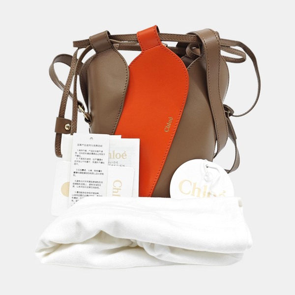 Calfskin Bucket Bag Brown