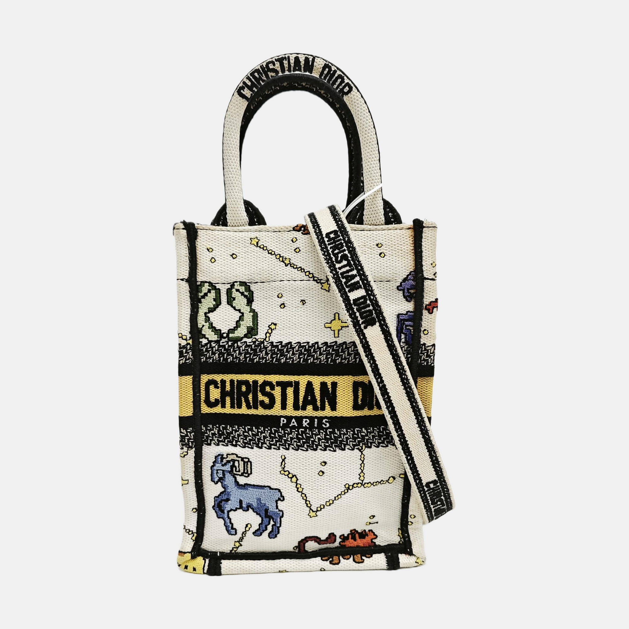 Book Tote Mini Canvas White