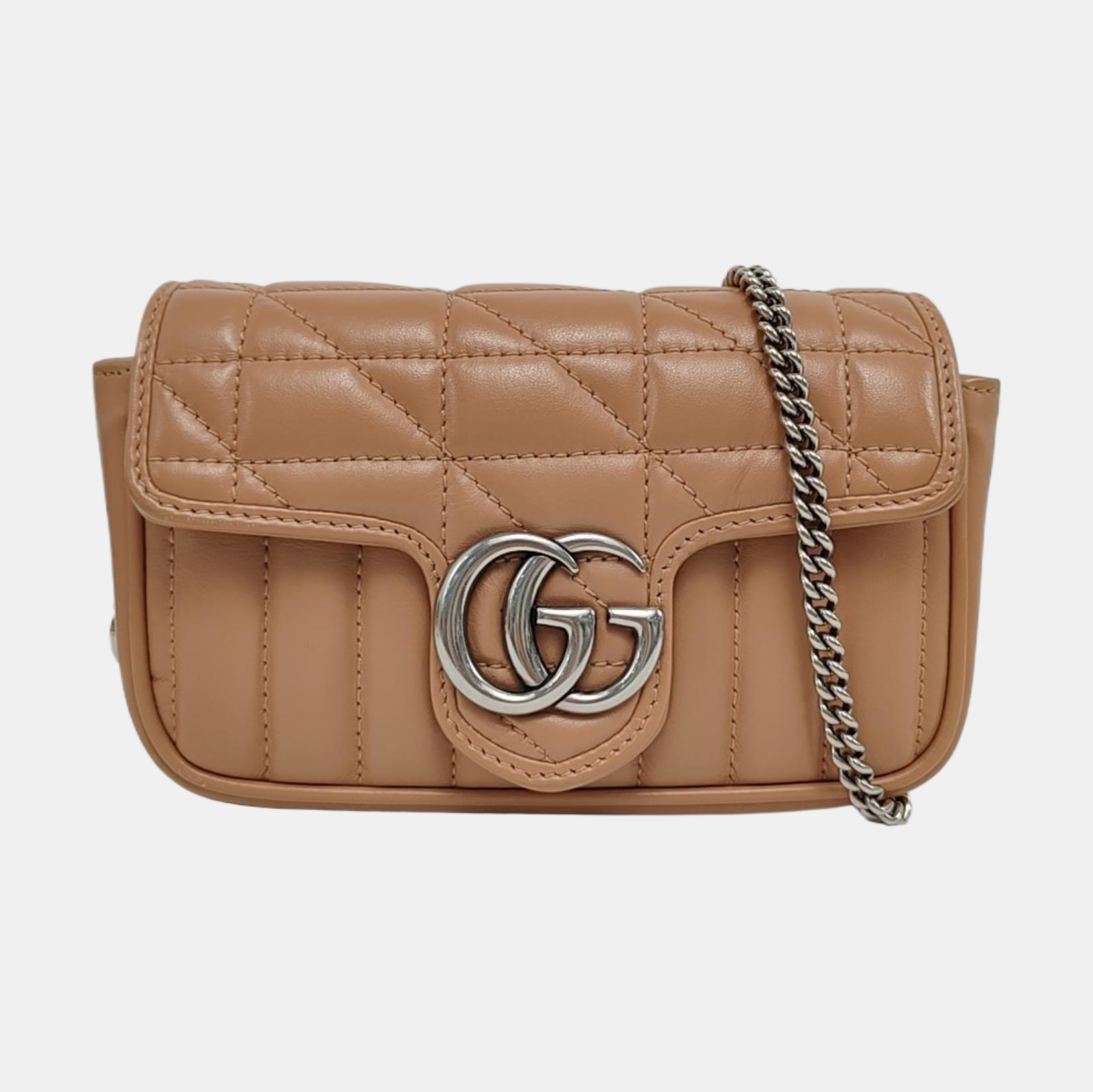 GG Marmont Mini Quilted Calfskin Pink