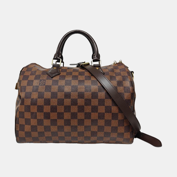 SPEEDY 30 Damier Ebene Coated Canvas Brown