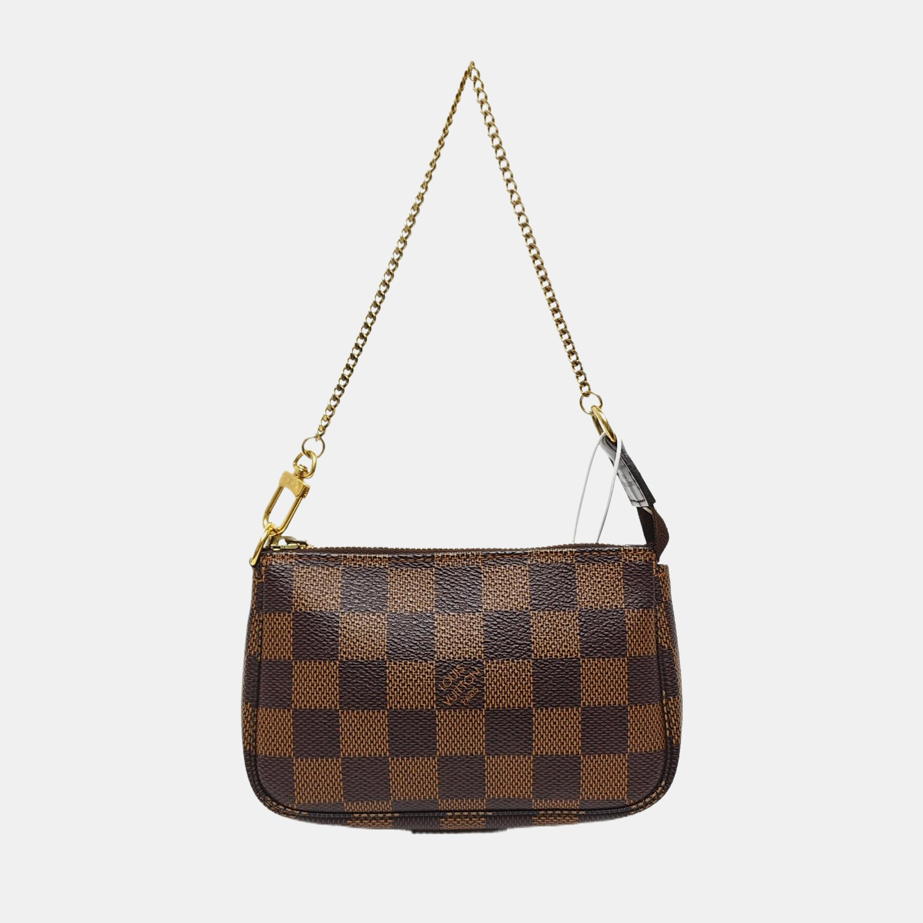ACCESSOIRES Mini Damier Ebene Coated Canvas Brown