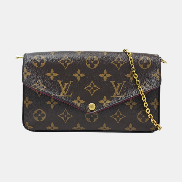FÉLICIE Monogram Coated Canvas Brown