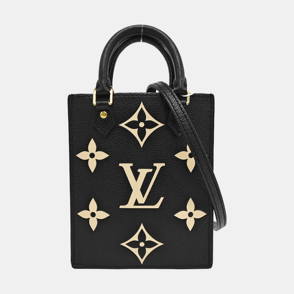 SAC PLAT Mini Monogram Calfskin Black