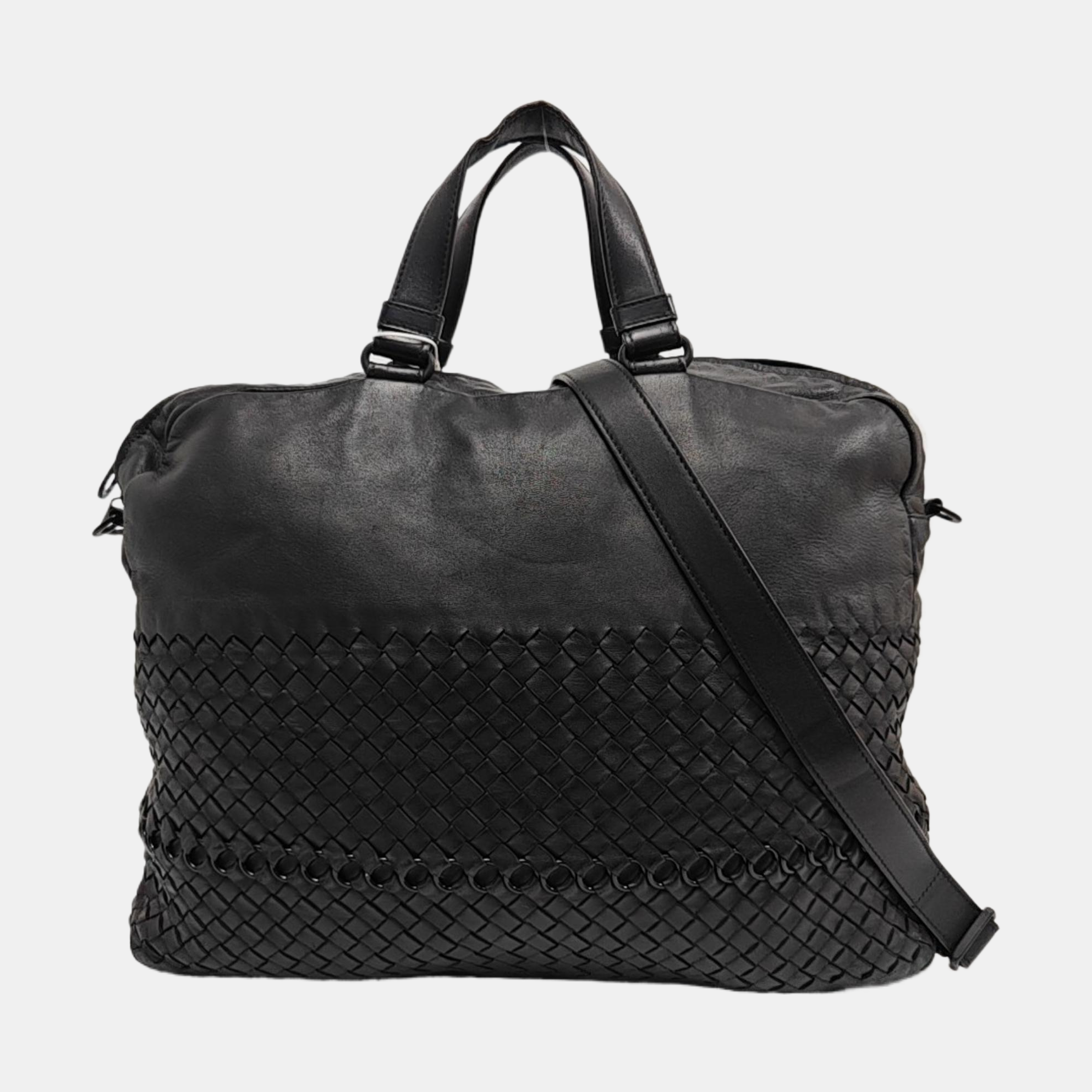 Calfskin Shoulder Bag Black