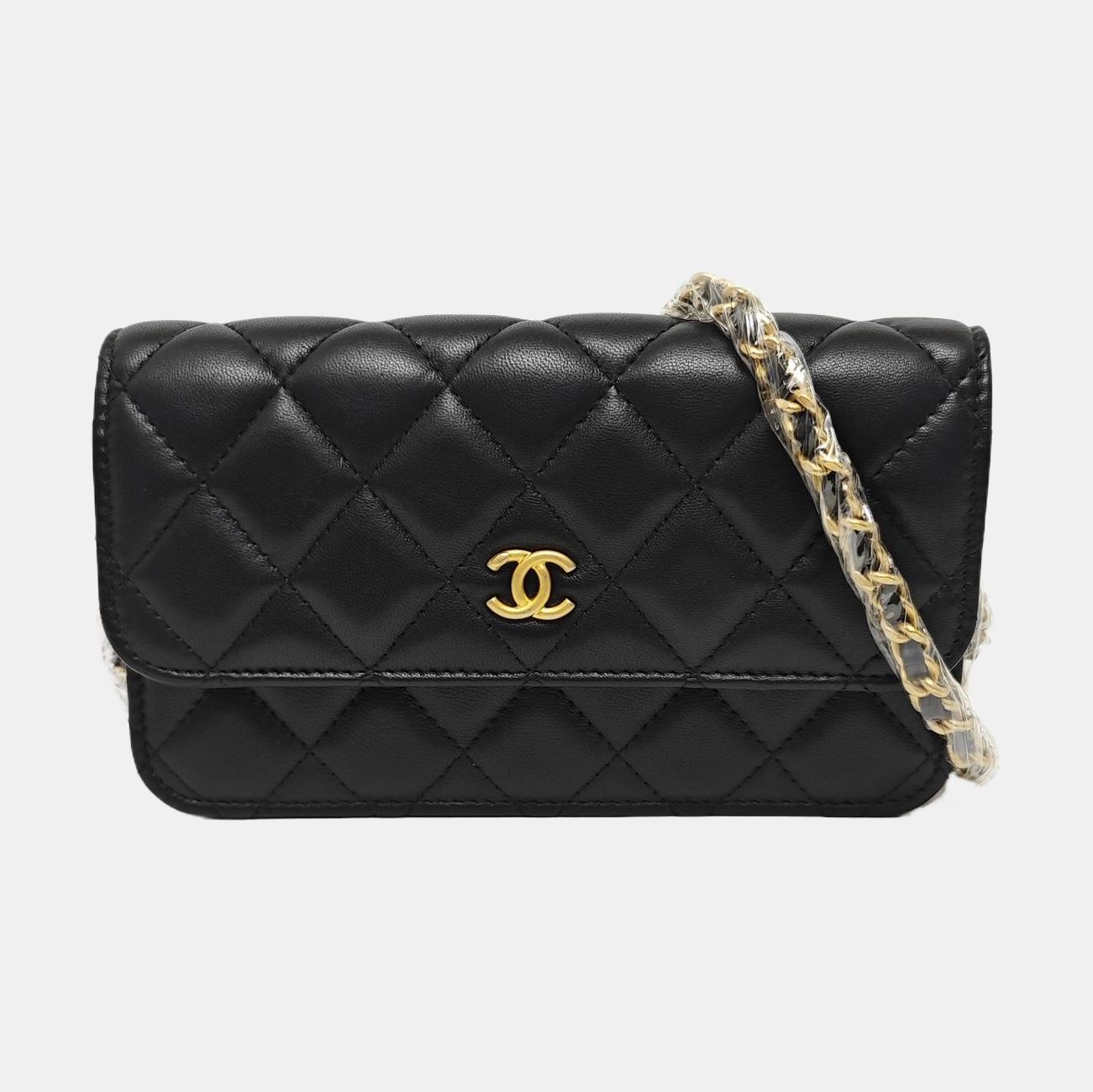 WOC Quilted Lambskin Black