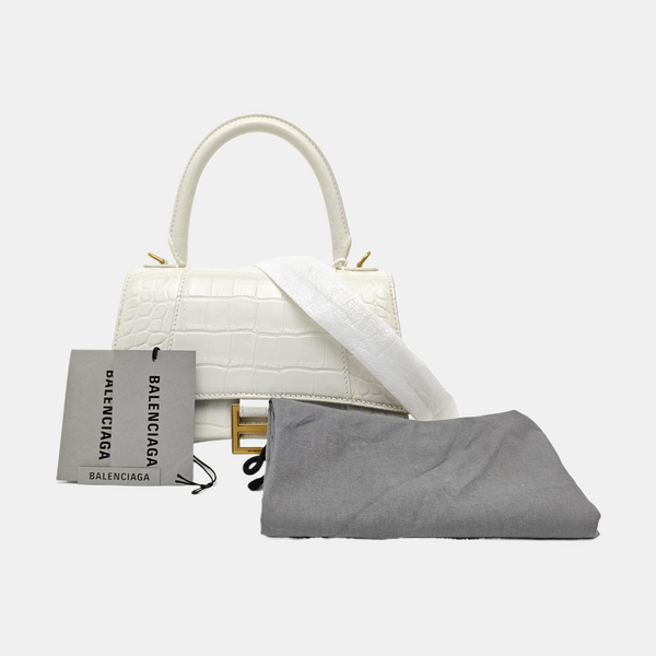 Hourglass S Calfskin White