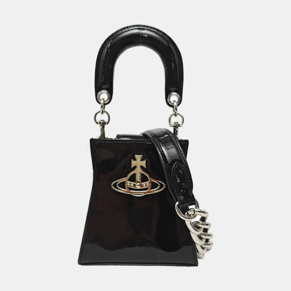 Leather Shoulder Bag Black