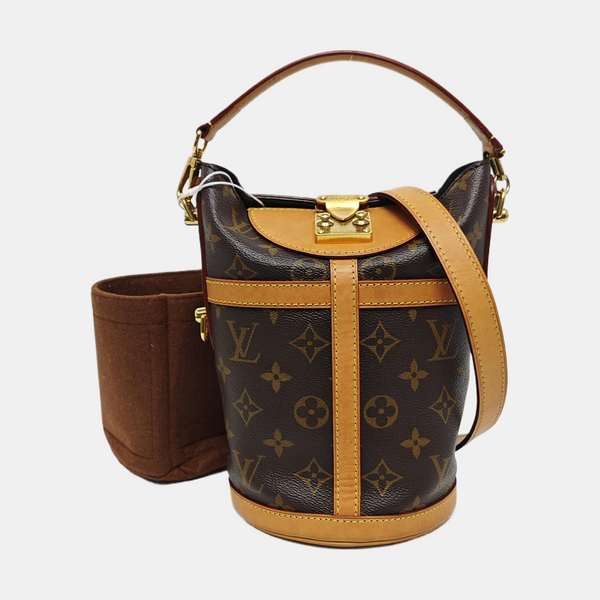 DUFFLE Monogram Coated Canvas Brown