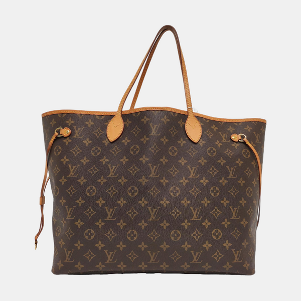 NEVERFULL GM Monogram Coated Canvas Brown