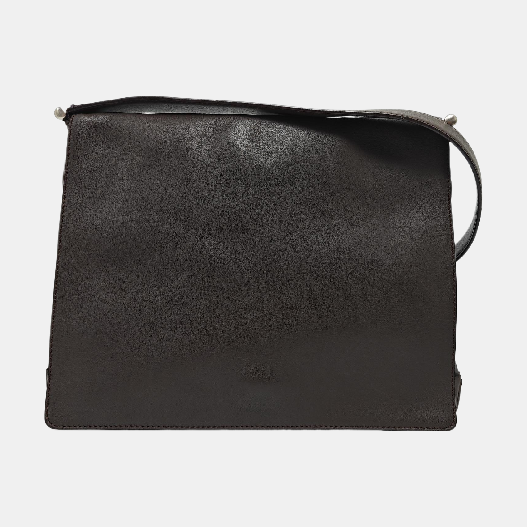 Lambskin Shoulder Bag Brown