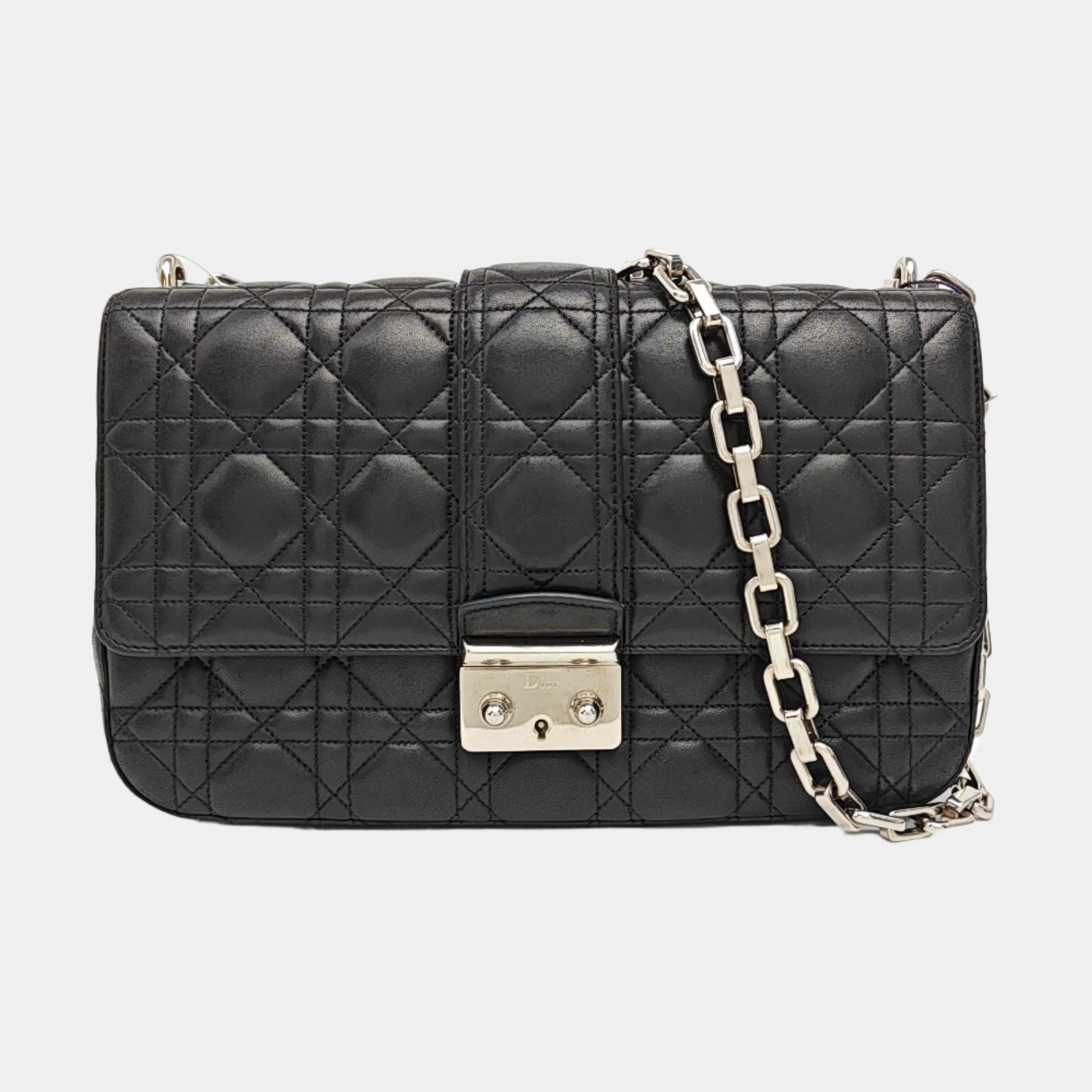 Miss Dior Cannage Lambskin Black