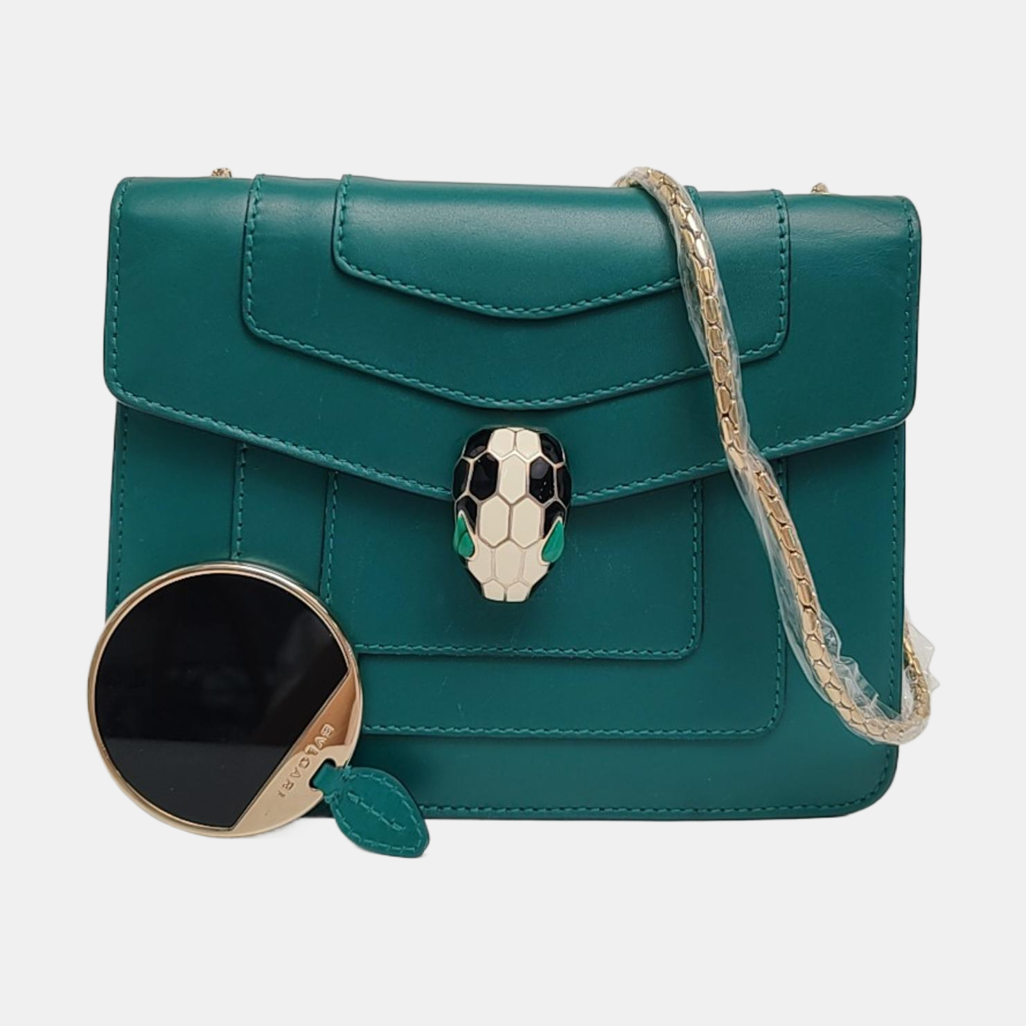 SERPENTI FOREVER Small Calfskin Green