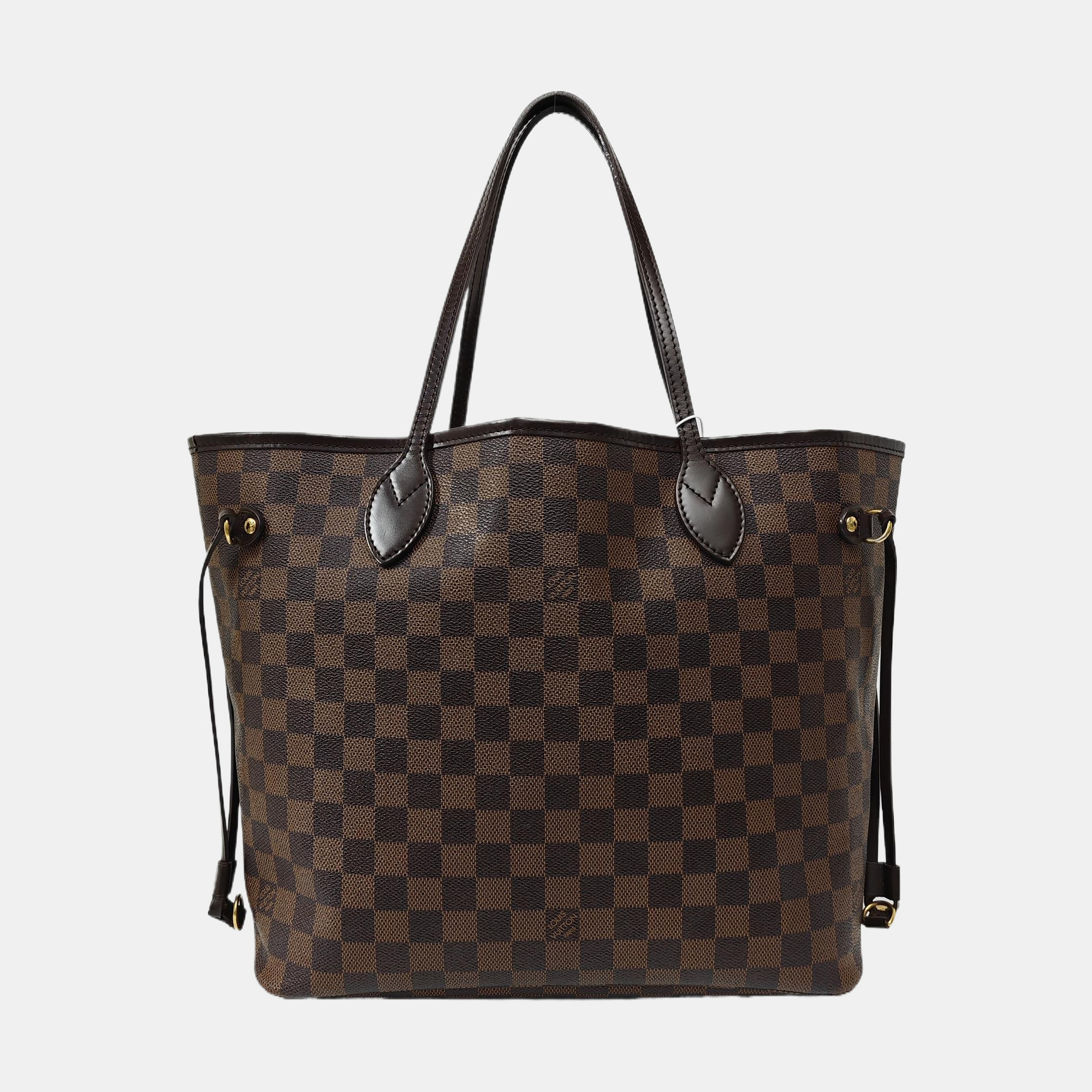 NEVERFULL MM Damier Ebene Coated Canvas Brown