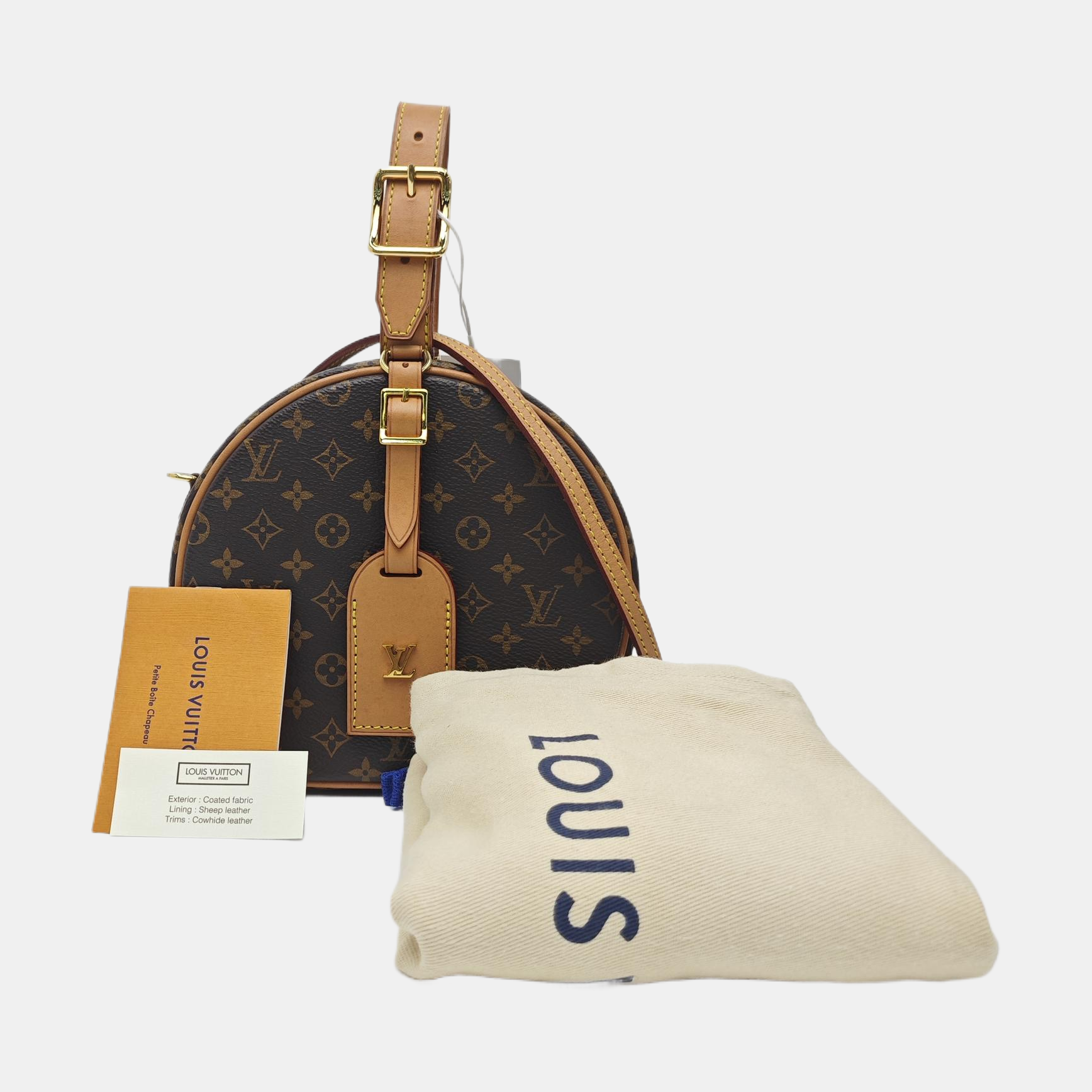 BOITE CHAPEAU PM Monogram Coated Canvas Brown
