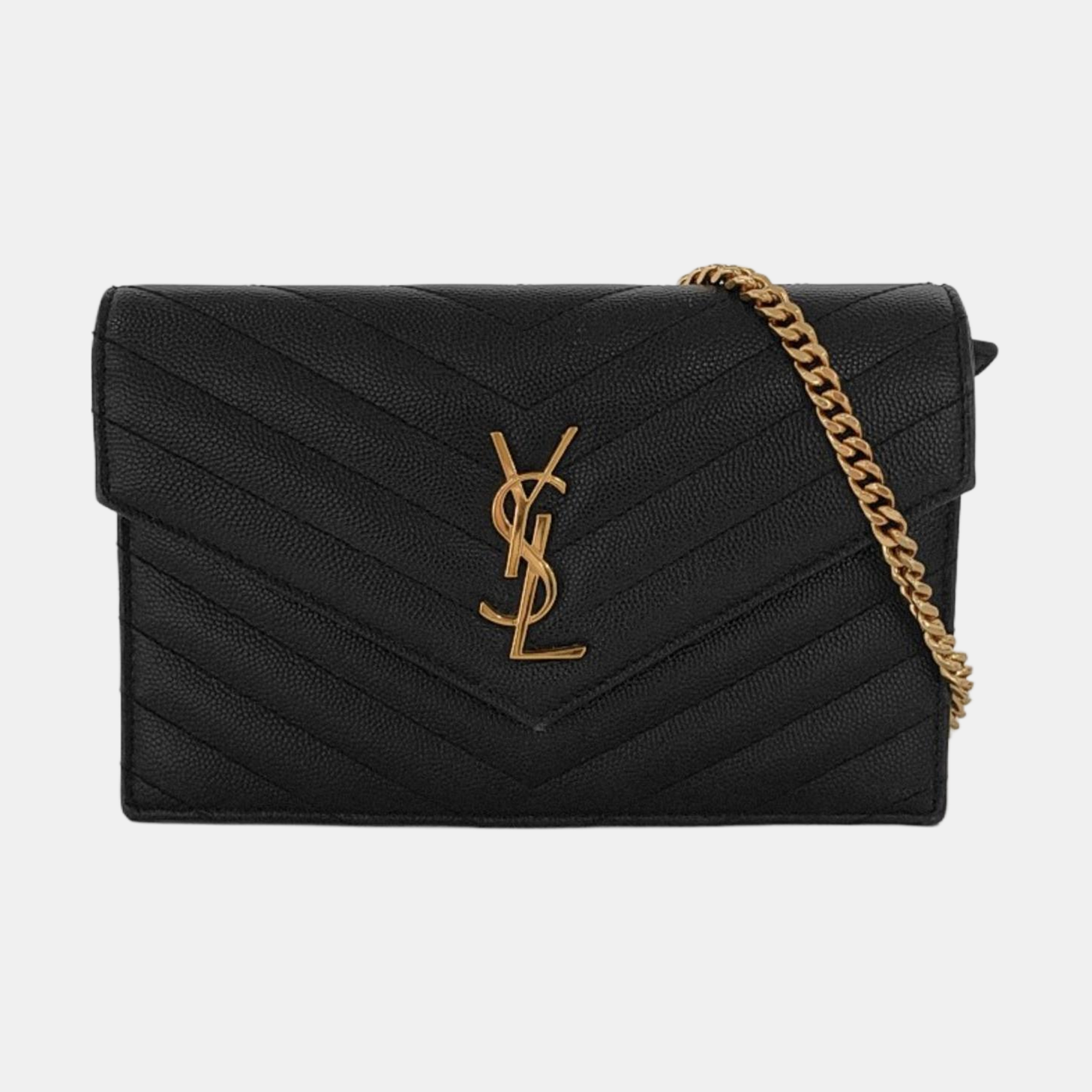 MONOGRAM WOC Chevron Calfskin Black