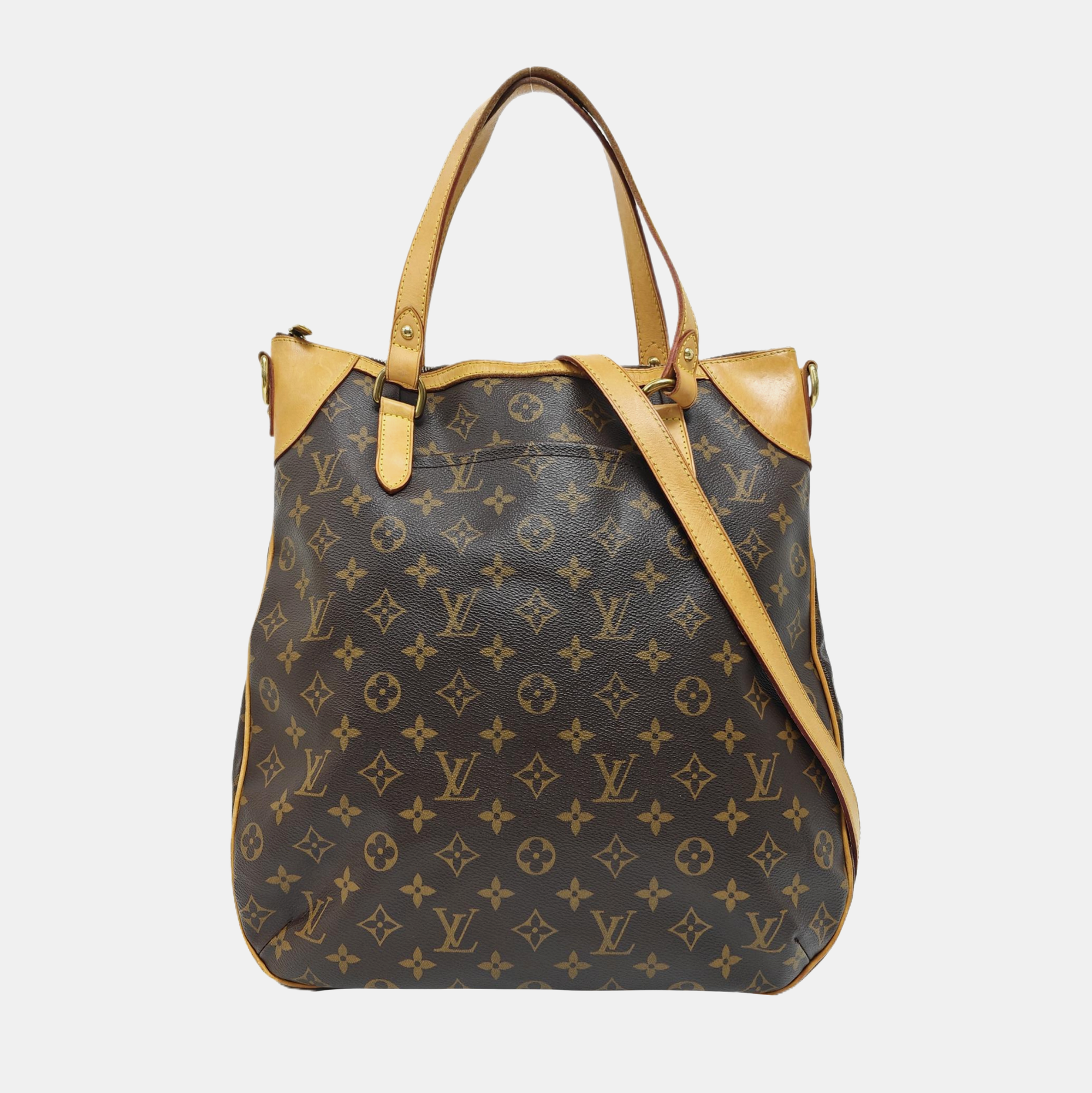 ODEON Monogram Coated Canvas Brown