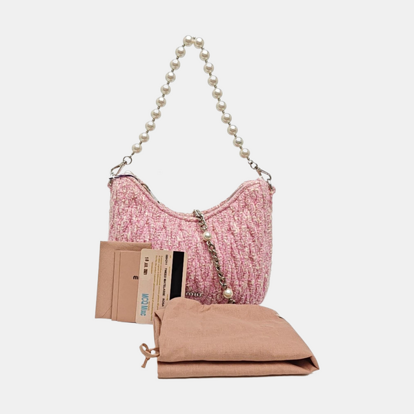 Fabric Shoulder Bag Pink