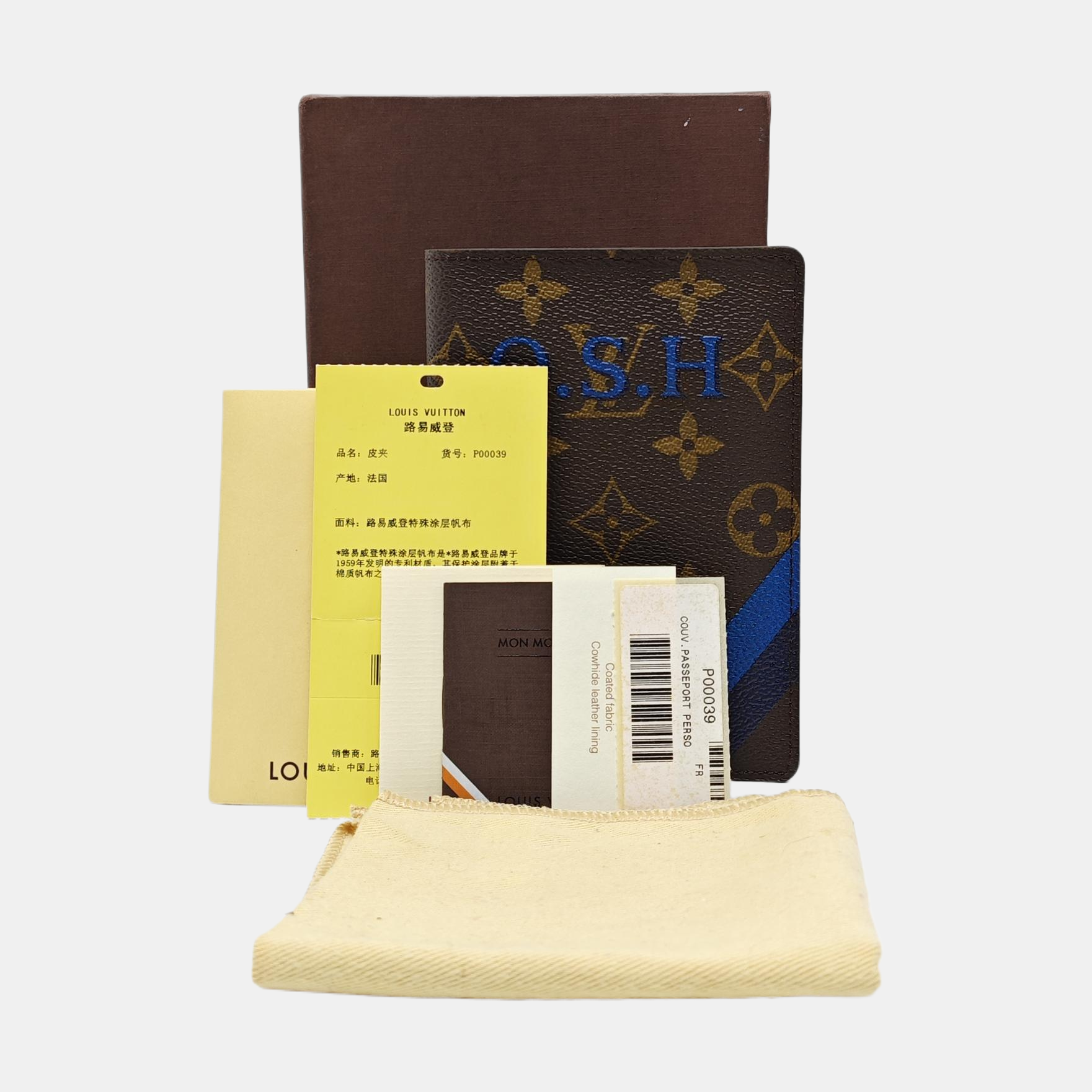 Monogram Coated Canvas Wallet Brown