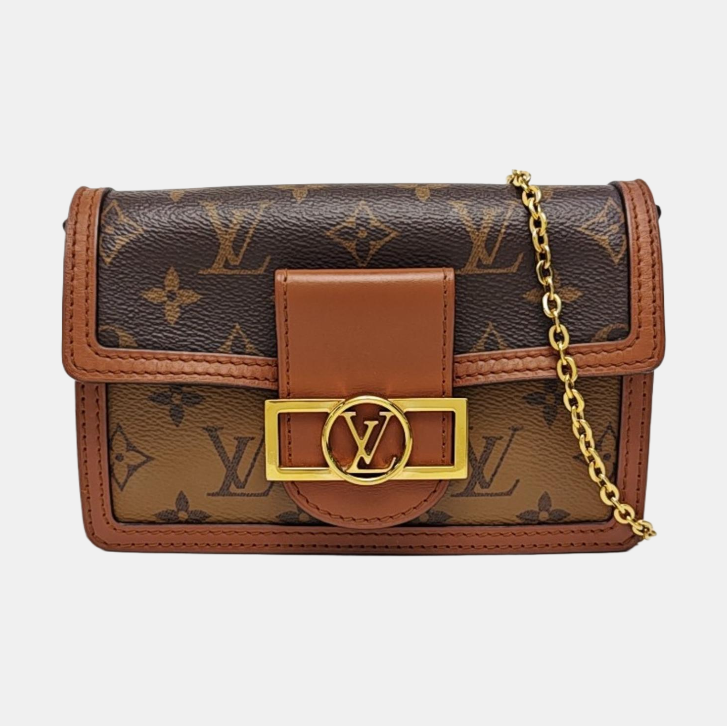 DAUPHINE WOC Monogram Coated Canvas Brown