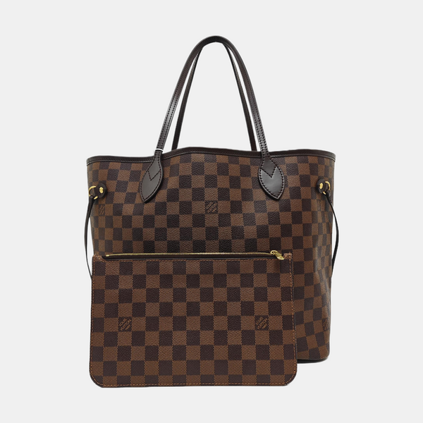 NEVERFULL MM Damier Ebene Coated Canvas Brown