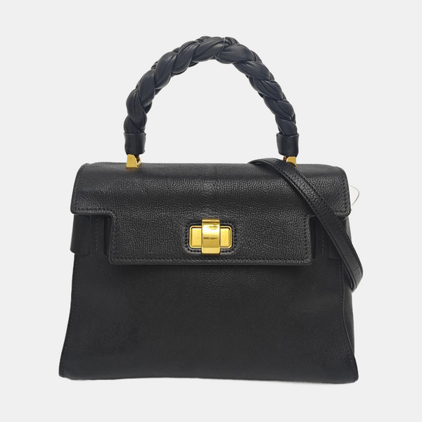 Calfskin Shoulder Bag Black