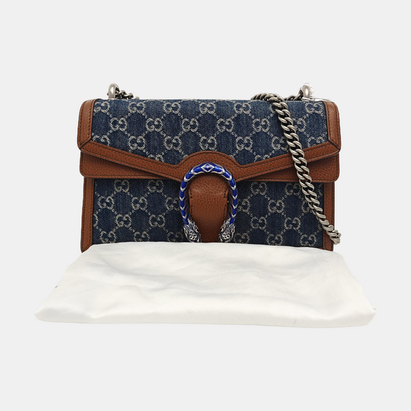 Dionysus Small Monogram Denim Blue