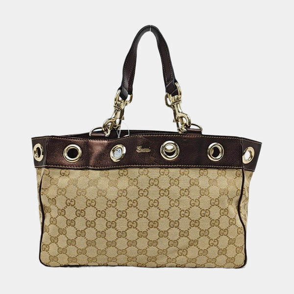 Positano Monogram Canvas Brown