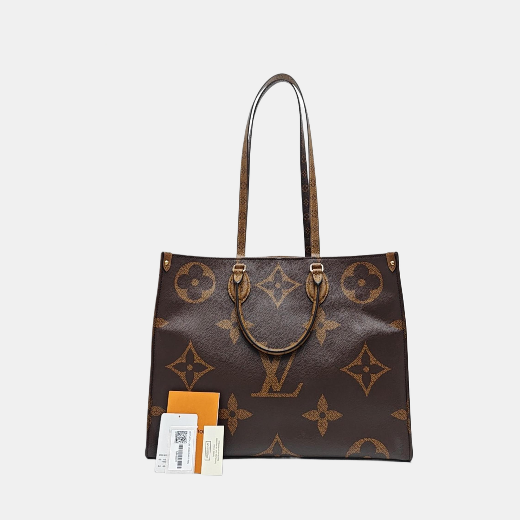 ONTHEGO GM Monogram Coated Canvas Brown