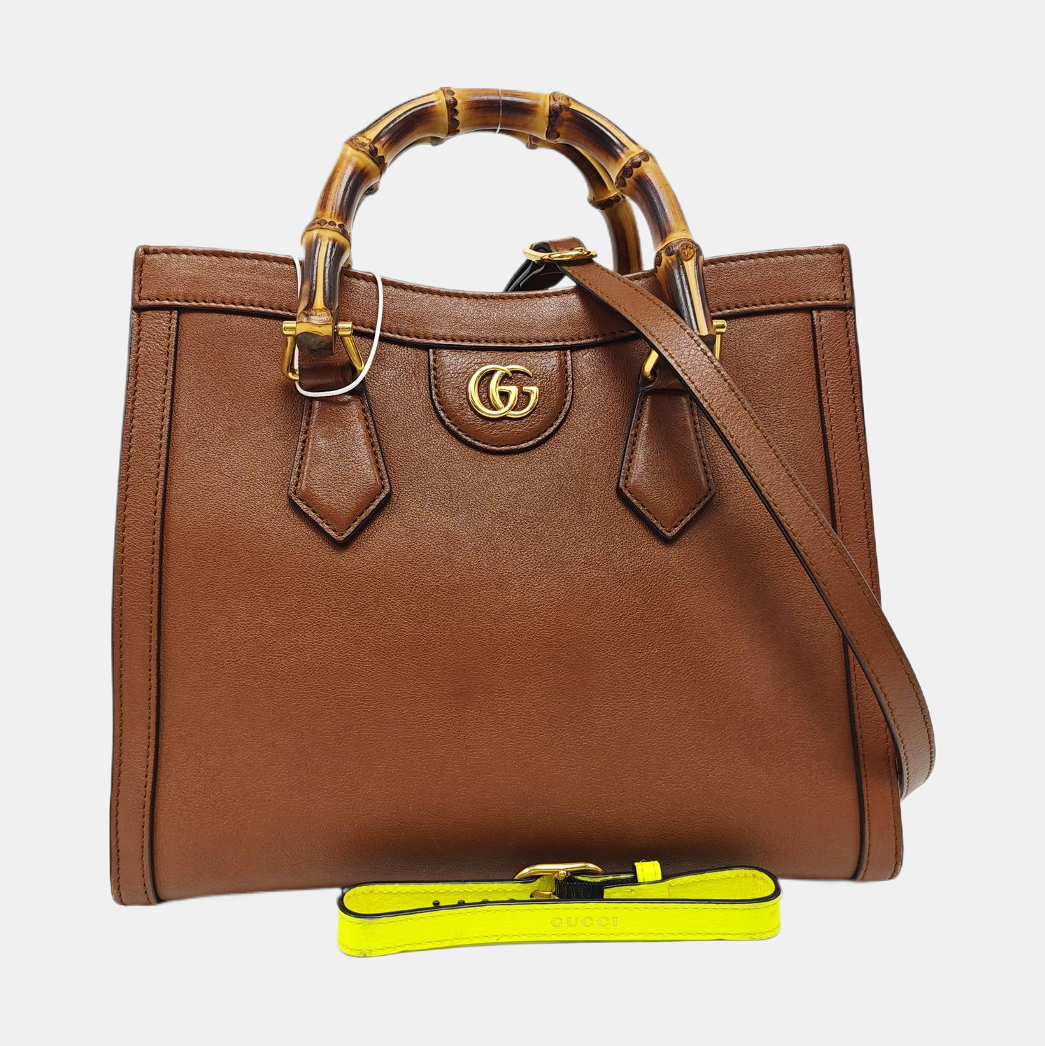Diana Small Calfskin Brown