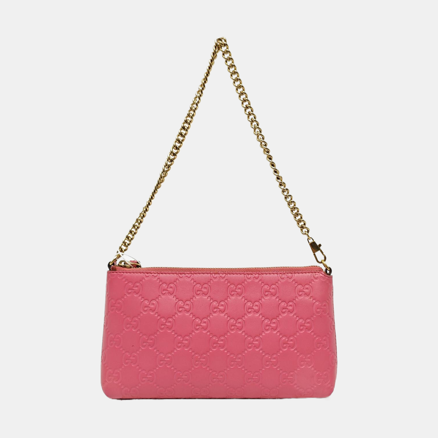 Monogram Calfskin Top Handle Bag Pink