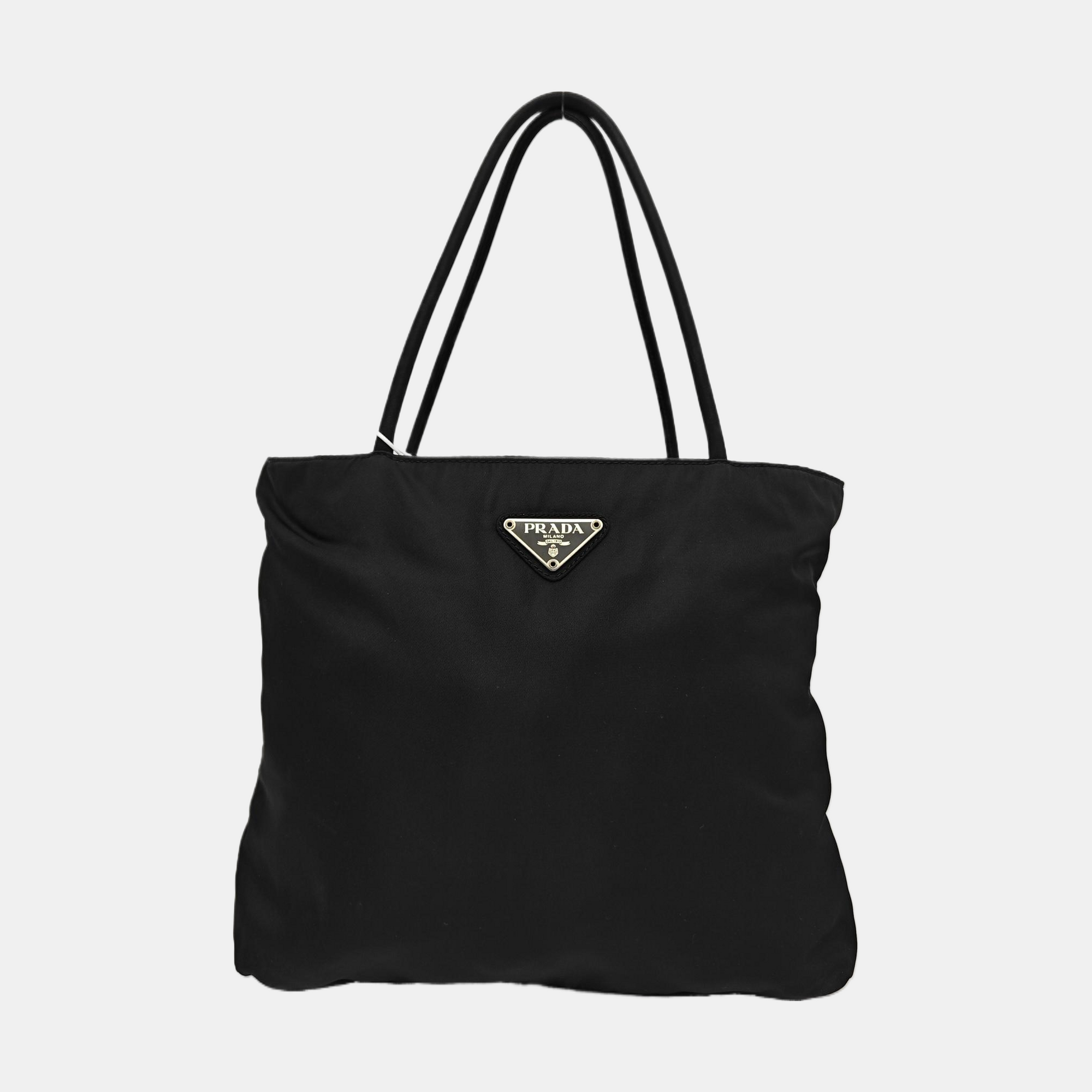 Nylon Tote Bag Black