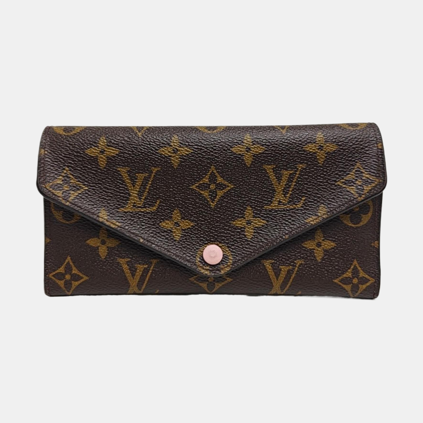 JOSÉPHINE Monogram Coated Canvas Brown Wallet