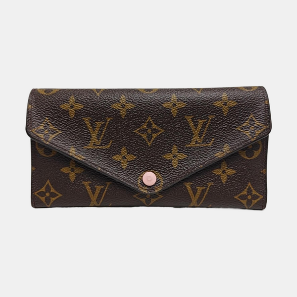 JOSÉPHINE Monogram Coated Canvas Brown Wallet