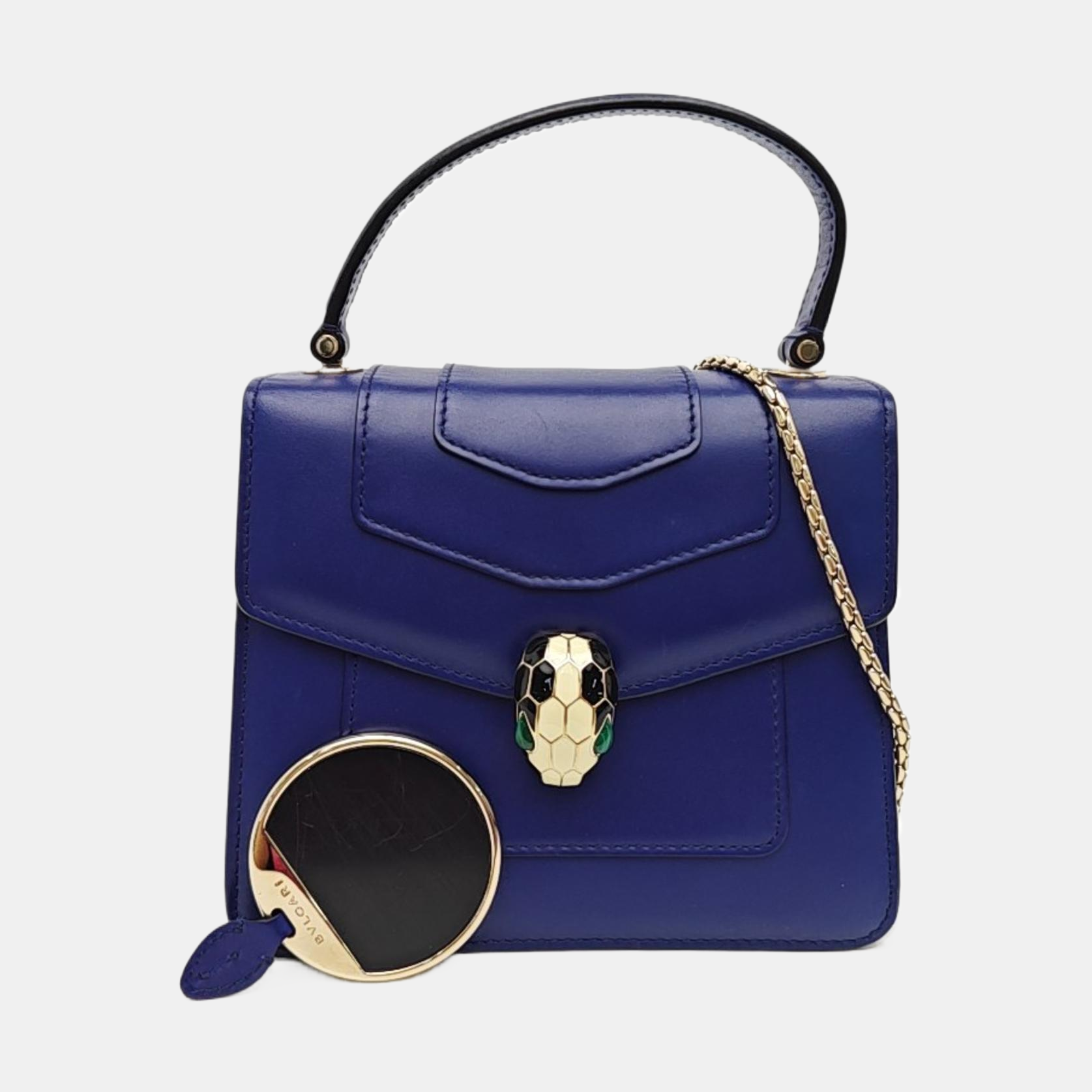 SERPENTI FOREVER Small Calfskin Blue