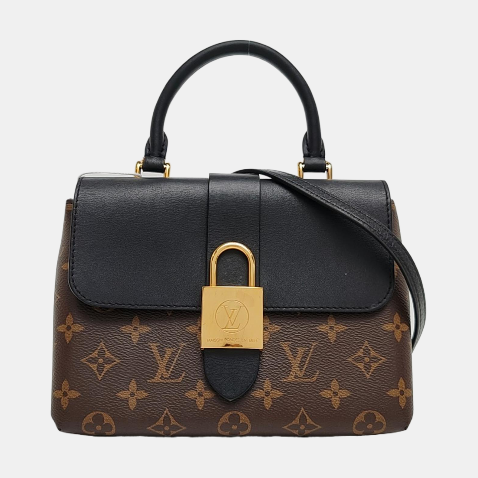 LOCKY BB Monogram Coated Canvas Brown