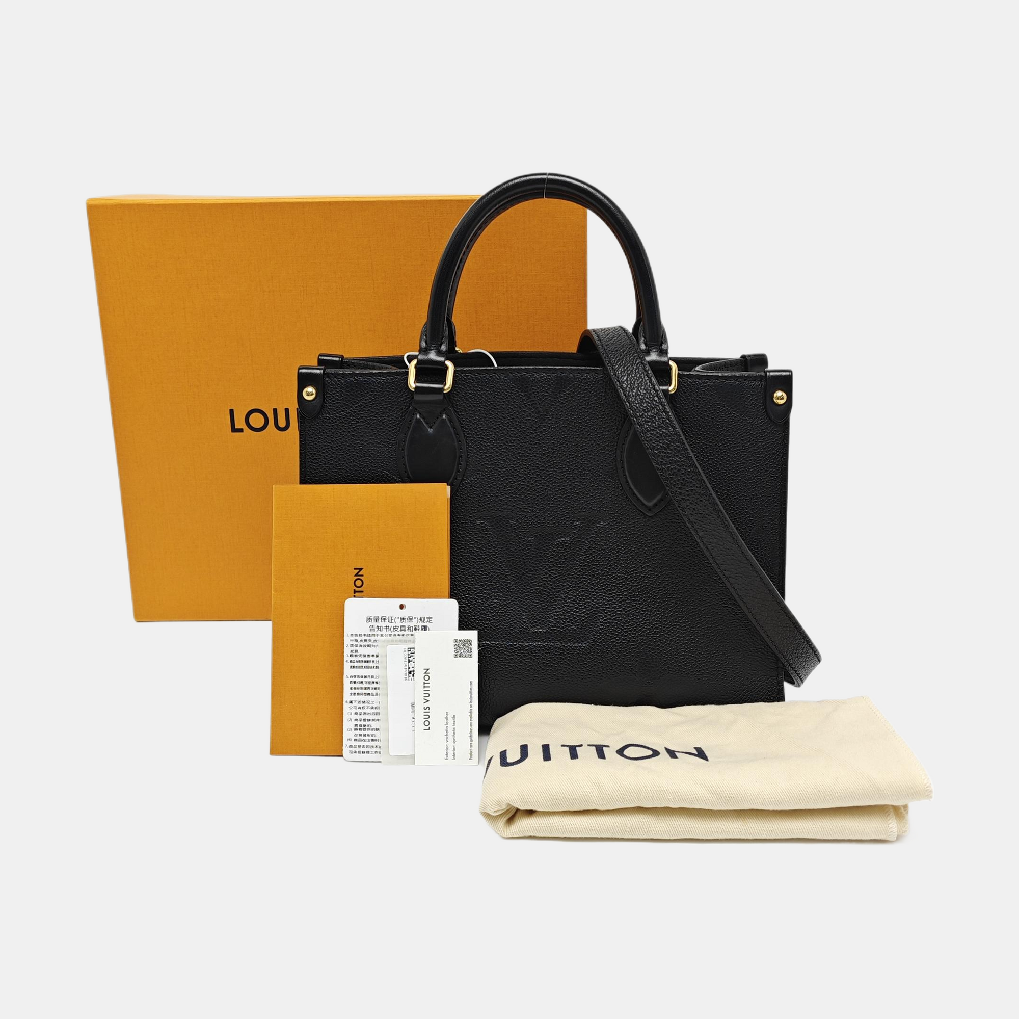 ONTHEGO PM Monogram Calfskin Black